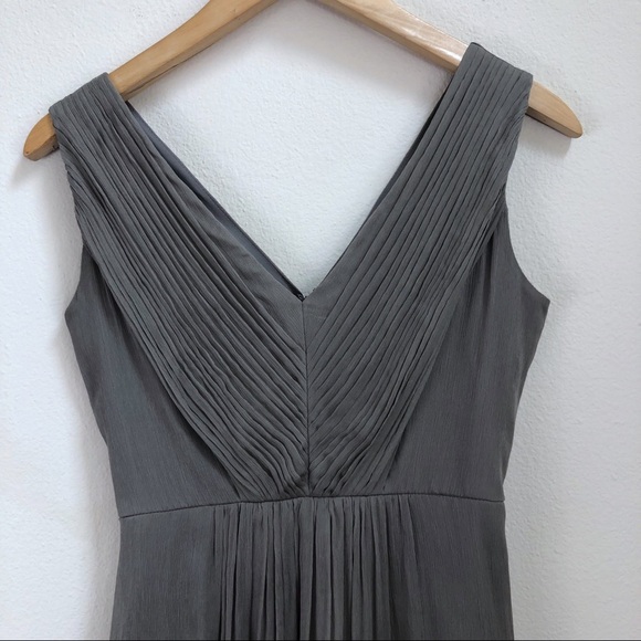 J. Crew Grey Silk Zip Up Dress Size 0 - Picture 2 of 8